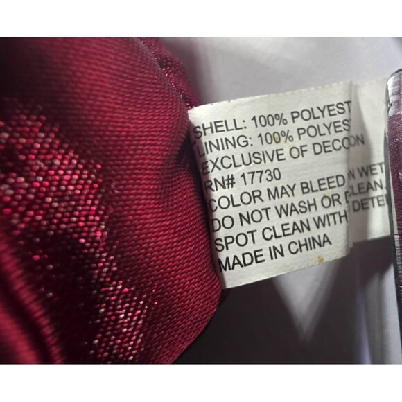 Set Of 5 christmas stockings Red Gold Striped Tassel Trim holiday decor festive - Picture 6 of 8